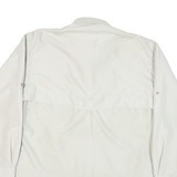 ANDERSON GEOFF Mens Cream L Cotton Blend Casual Button-Down Shirt Long Sleeve