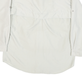 ANDERSON GEOFF Mens Cream L Cotton Blend Casual Button-Down Shirt Long Sleeve