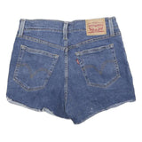 LEVI'S Womens Shorts Blue Denim Distressed S W28 Casual Summer Cut-Off