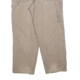 DICKIES Mens Cotton Blend Beige Relaxed Straight Trousers W38 L30 Workwear