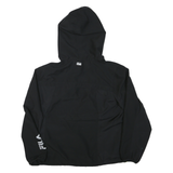 FILA Womens Black Sporty Windbreaker Jacket XL Polyester Blend Zip Hooded