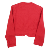 PENDLETON Womens Red Wool Button Jacket M Plain Classic Cropped