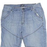 ARIZONA JEAN COMPANY Mens Cotton Blue Denim Casual Shorts XL W38 Relaxed Fit