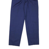 JACKSPORT Mens Cotton Blend Navy Regular Fit Straight Leg Trousers W26 L30 Smart