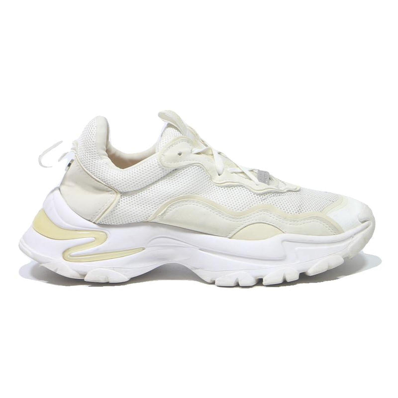 STEVE MADDEN Womens Chunky Sneaker White & Cream Synthetic UK 7 Fashion Trainers