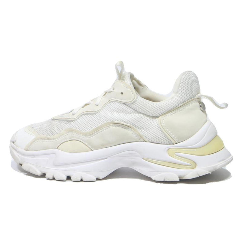 STEVE MADDEN Womens Chunky Sneaker White & Cream Synthetic UK 7 Fashion Trainers