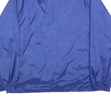 ATHLETECH Mens Blue Button Jacket L Polyester Blend Plain Lightweight Sport
