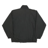 ADIDAS Mens Black Polyester Blend Track Jacket L Zip Athletic Leisure Sports