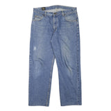 LEE Mens Regular Fit Blue Denim Jeans W34 L27 Cotton Blend Zip Classic Straight