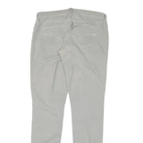 GAS Womens Slim Grey Cotton Blend Zip Trousers W30 L32 Casual Everyday Wear