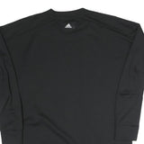 ADIDAS Womens Black Sweatshirt Crew Neck M Lightweight Pullover Casual
