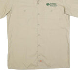 DICKIES Mens Beige Sustainable Solutions Cotton Blend Shirt M Workwear Utility