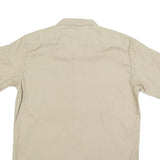 DICKIES Mens Beige Sustainable Solutions Cotton Blend Shirt M Workwear Utility