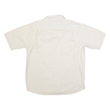 WRANGLER Mens White Classic Cotton Shirt L Button Pocket Casual Summer