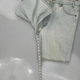 Levis Denim Shorts - 36W 10L Light Wash Denim