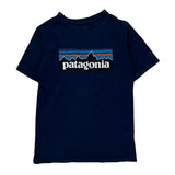 Age 12 Patagonia T-Shirt - Large Blue Cotton