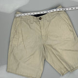 Tommy Hilfiger Chino Shorts - 29W 11L Beige Cotton Blend