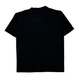 Reebok T-Shirt - Large Black Cotton