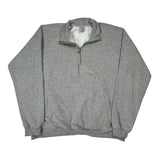 Carhartt 1/4 Zip - 2XL Gray Cotton Blend
