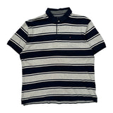 Tommy Hilfiger Striped Polo Shirt - XL Grey Cotton