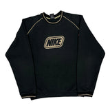 Nike Spellout Sweatshirt - Medium Black Cotton