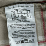 Guess Checked Cargo Shorts - 34W 11L Beige Cotton