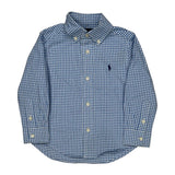 Age 2 Ralph Lauren Checked Shirt - 3XS Blue Cotton