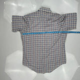 Branford Checked Short Sleeve Shirt - Large Multicoloured Polyester Blend