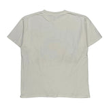Single Stitch Garfield Tultex Cartoon T-Shirt - Large White Cotton