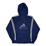 Adidas Windbreaker - Large Blue Polyester