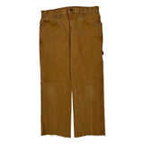 Dickies Double Knee Carpenter Pants - 32W 30L Brown Cotton