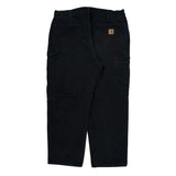 Carhartt Cargo Carpenter Pants - 36W 30L Black Cotton