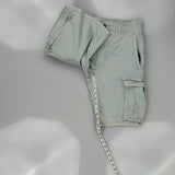 Unbranded Cargo Shorts - 32W 11L Grey Cotton