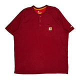 Carhartt T-Shirt - XL Red Cotton