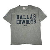 Dallas Cowboys Nike Graphic T-Shirt - Large Grey Cotton