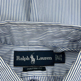 Ralph Lauren Striped Shirt - Medium Blue Cotton