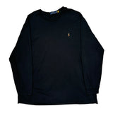 Polo By Ralph Lauren Tall Long Sleeve T-Shirt - 2XL Black Cotton