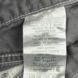 Carhartt Double Knee Carpenter Trousers - 34W 30L Grey Cotton
