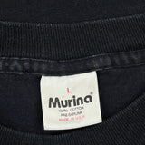 Murina Single Stitch T-Shirt - Large Black Cotton