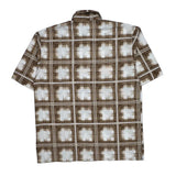 Southpole Checked Short Sleeve Shirt - Large Brown Cotton