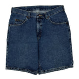 Lee Denim Shorts - 34W UK 14 Blue Denim