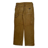 Dickies Carpenter Pants - 28W 29L Brown Cotton