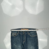 Rock & Roll Cowboy Boot Cut Jeans - 38W 31L Blue Cotton Blend