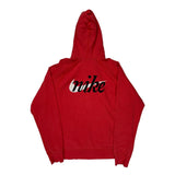Vintage Nike Hoodie - XL Red Cotton Blend
