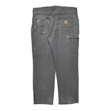 Carhartt Double Knee Carpenter Trousers - 36W 30L Grey Cotton