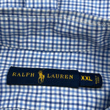 Ralph Lauren Checked Shirt - 2XL Blue Cotton