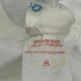 Single Stitch Bald Funny Anvil Graphic T-Shirt - XL White Cotton
