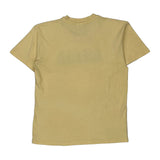 North Carolina Anvil Single Stitch T-Shirt - Large Yellow Cotton