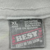 Fruit Of The Loom Graphic T-Shirt - XL White Cotton