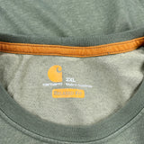 Carhartt T-Shirt - 2XL Green Cotton